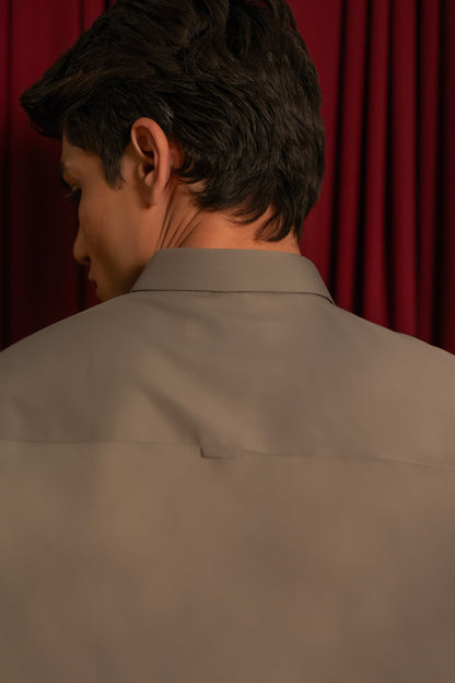 Warm Gray Kameez Shalwar