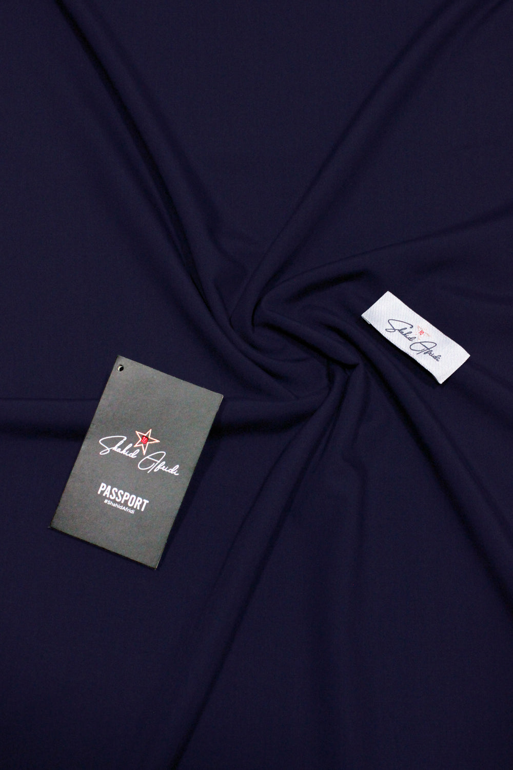 Navy Blue Wash n Wear Unstitched Fabric