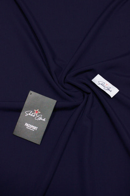Navy Blue Wash n Wear Unstitched Fabric