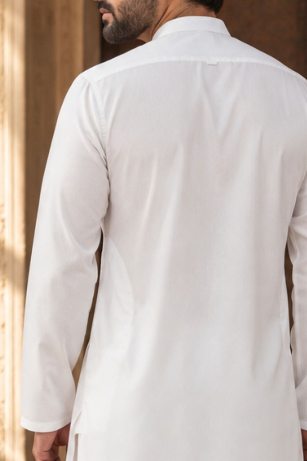 White Dobby Kurta Pajama