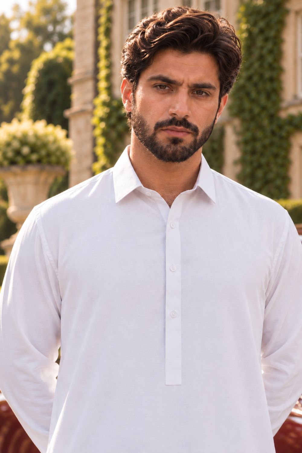 Classic White Kameez Shalwar