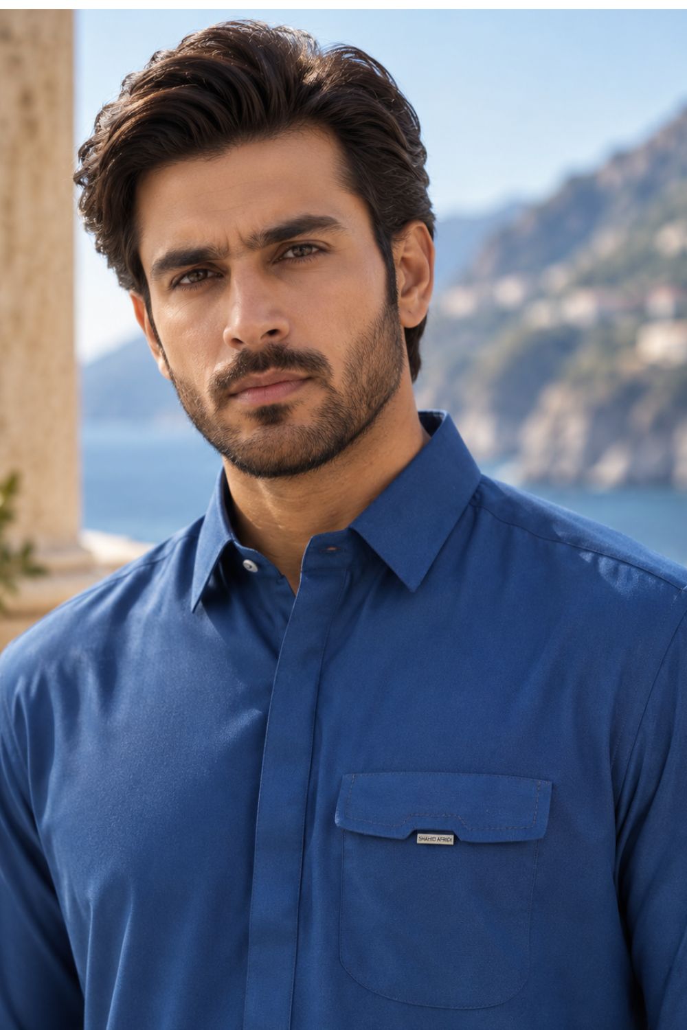 Blue Designer kameez Shalwar