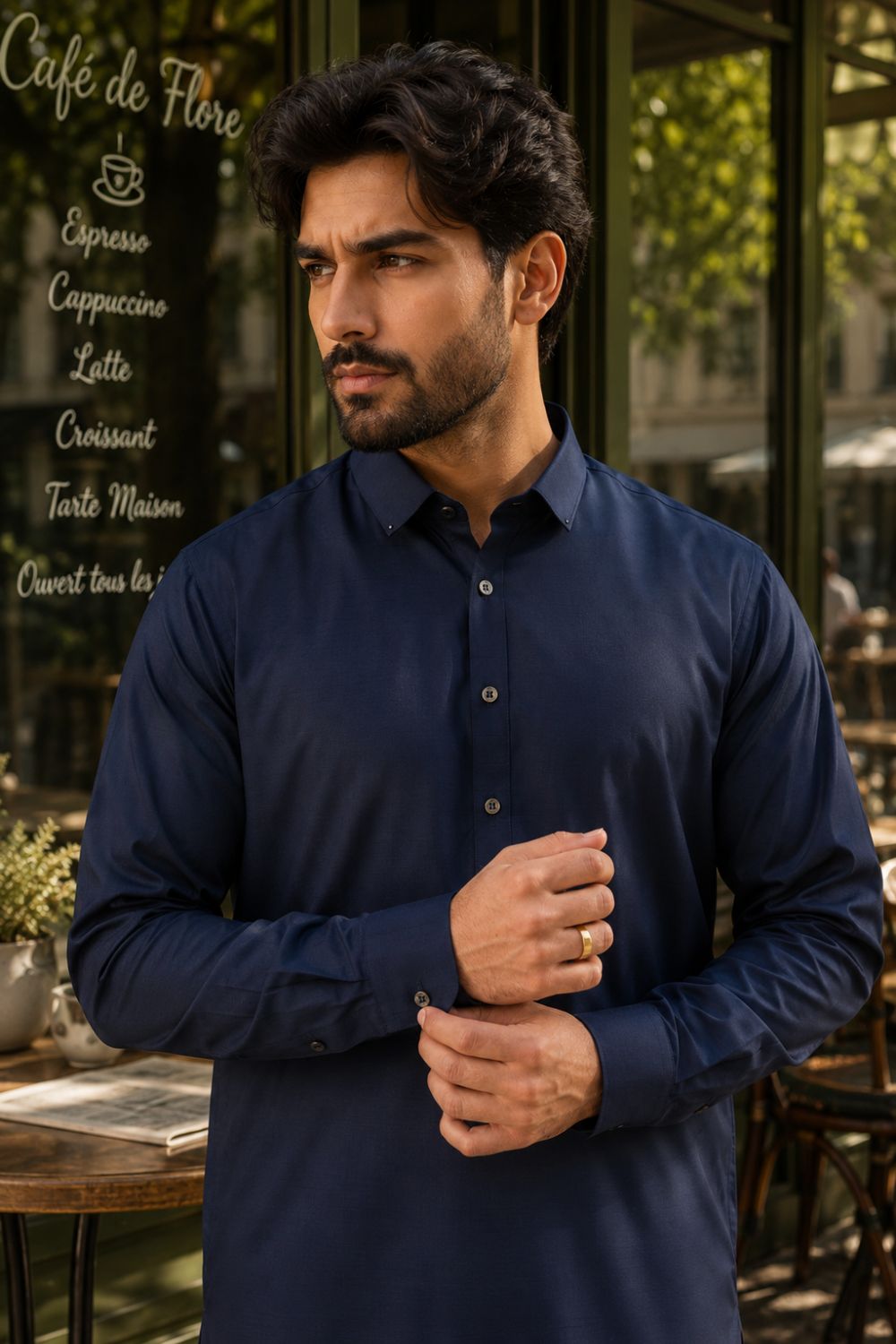 Midnight Blue Kameez Shalwar