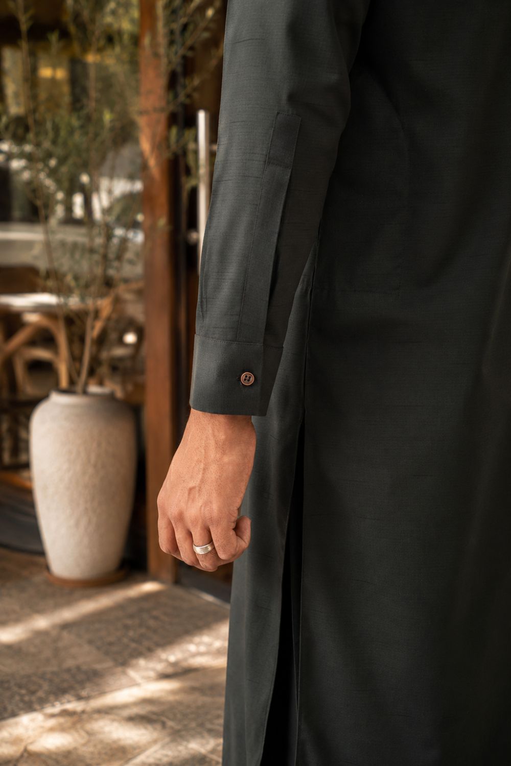 Dark Green Kameez Shalwar