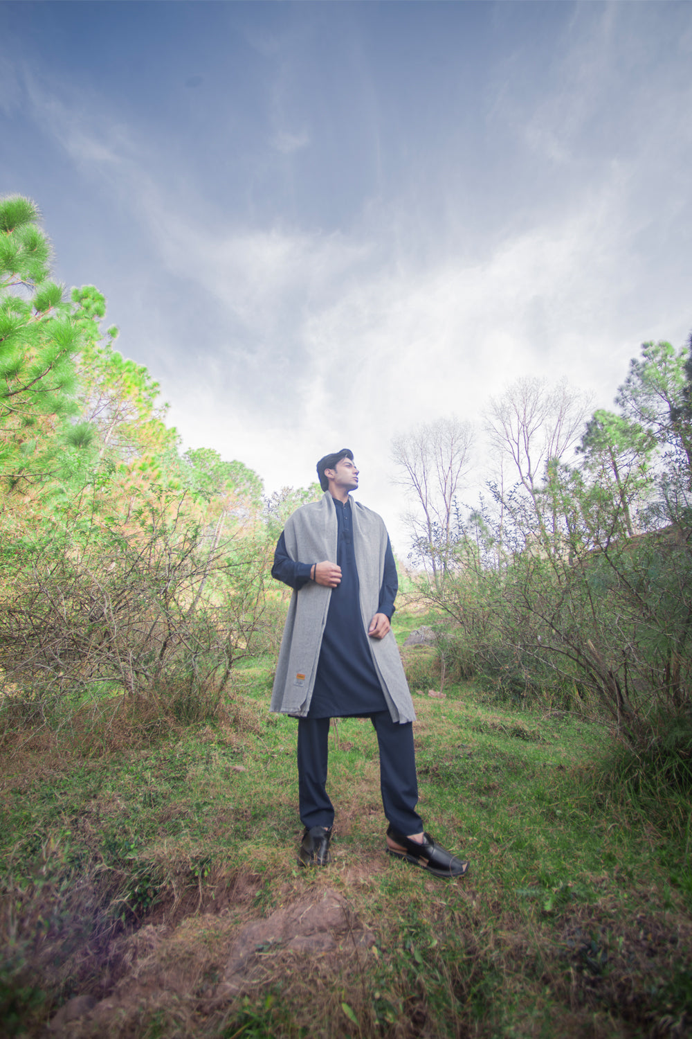 Navy Blue Kurta Pajama