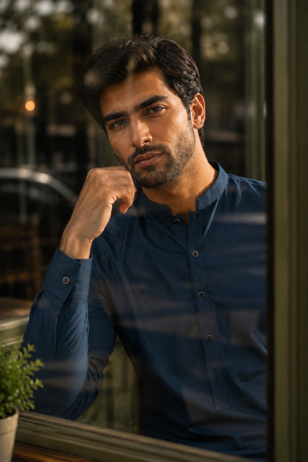 Space Blue Kameez Shalwar