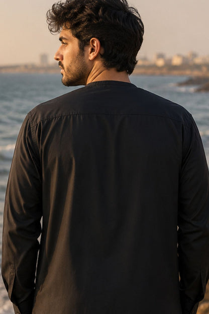 Black Casual Kurta Pajama