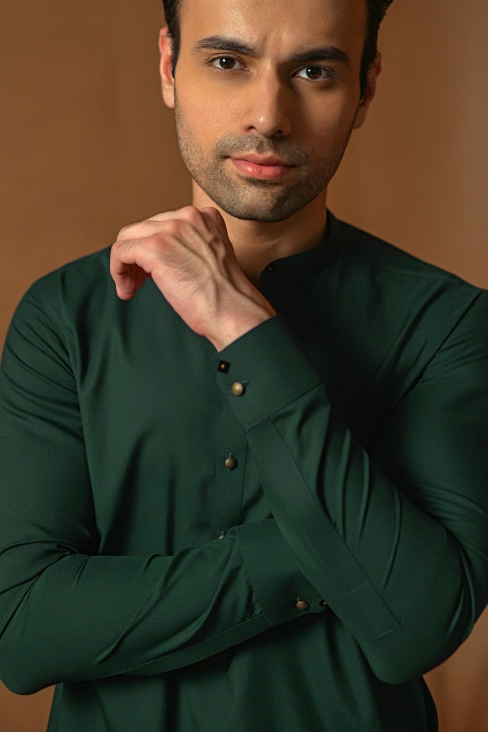 Dark Teal Kameez Shalwar
