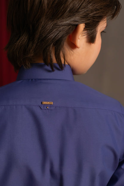 Blue Voilet Kameez Shalwar