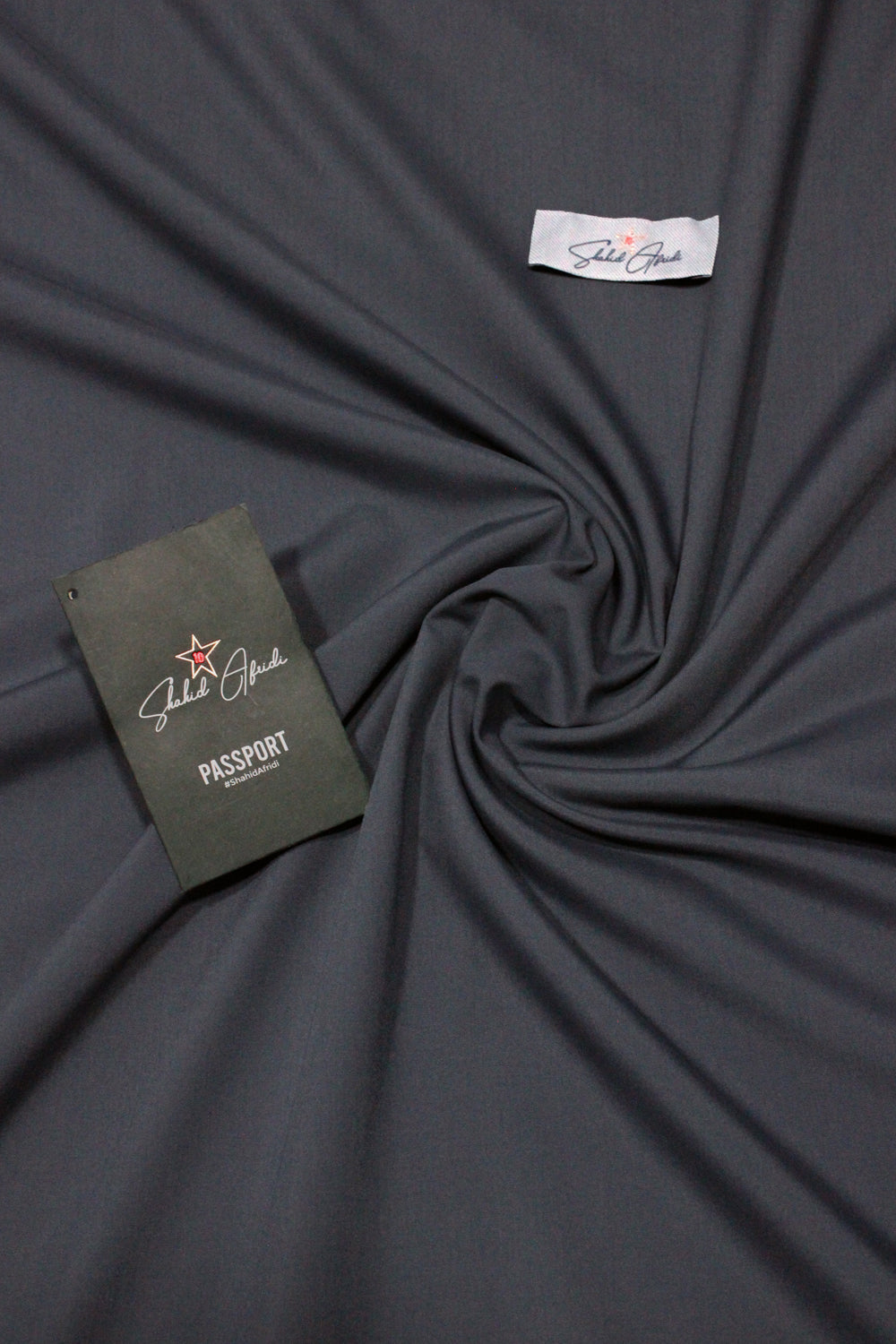 Gray Wash n Wear Unstitched Fabric