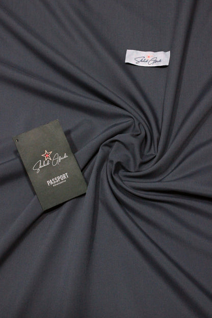 Gray Wash n Wear Unstitched Fabric