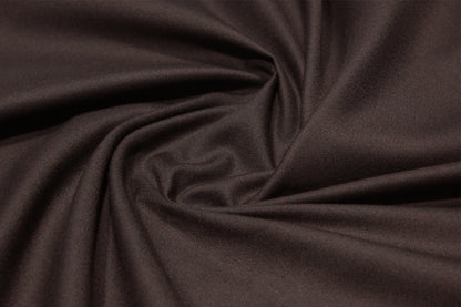 Dark Umber Brown Crepe Unstitched Fabric