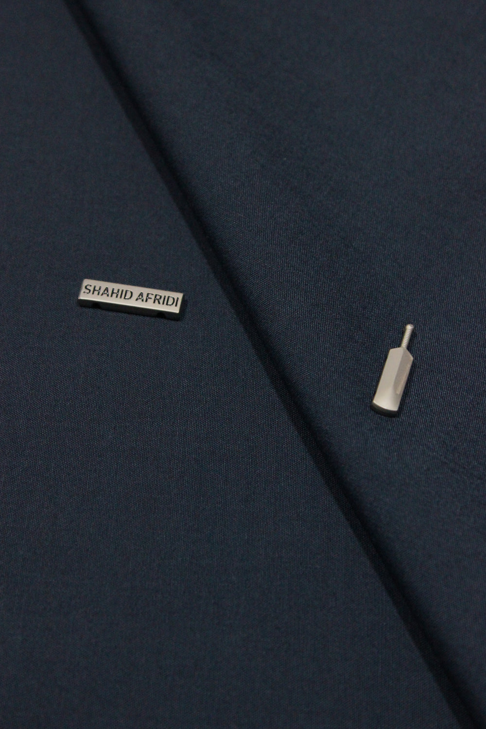 Charcoal Blue Wash n Wear Unstitched Fabric