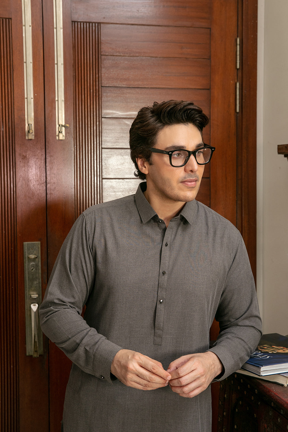 CHARCOAL KAMEEZ SHALWAAR