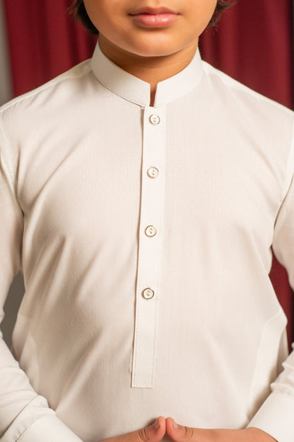 Off-White Dobby Kurta Pajama