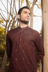 MAROON EMBROIDERED KURTA PAJAMA