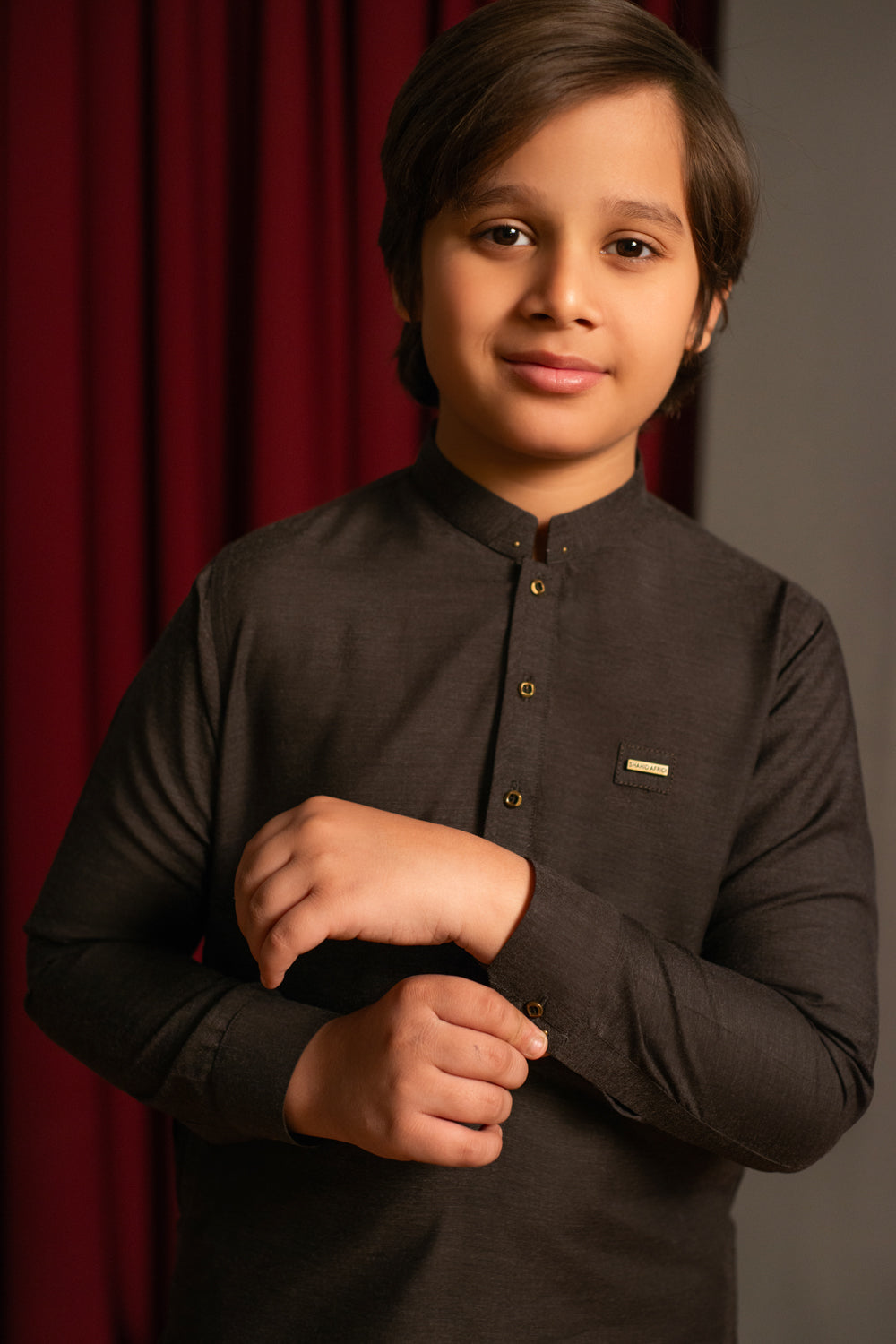 Dark Chocolate Two Tone Kameez Shalwar