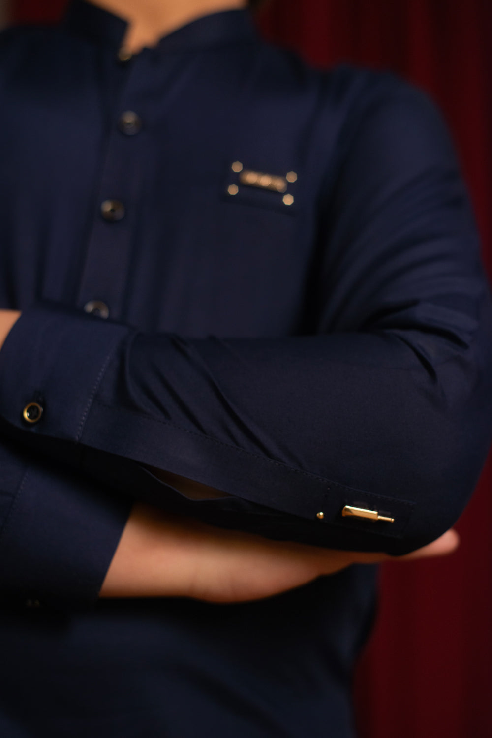 Navy Blue Kameez Shalwar