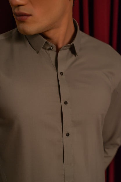 Warm Gray Kameez Shalwar