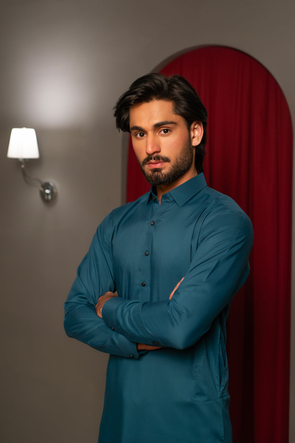 Teal Kameez Shalwar