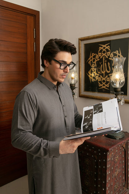 CHARCOAL KAMEEZ SHALWAAR