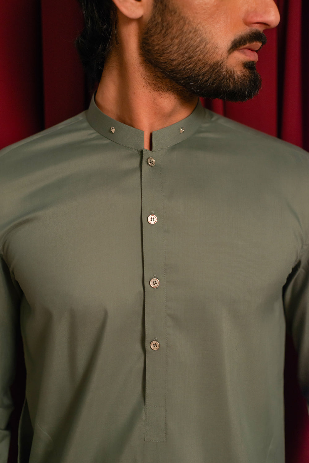 Sage Green Kameez Shalwar