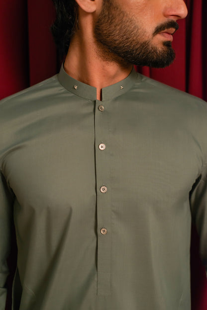 Sage Green Kameez Shalwar