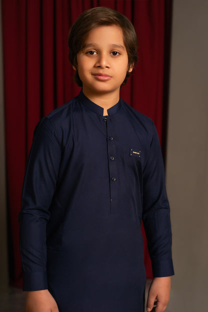 Navy Blue Kameez Shalwar