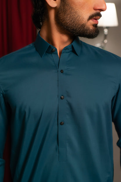 Teal Kameez Shalwar