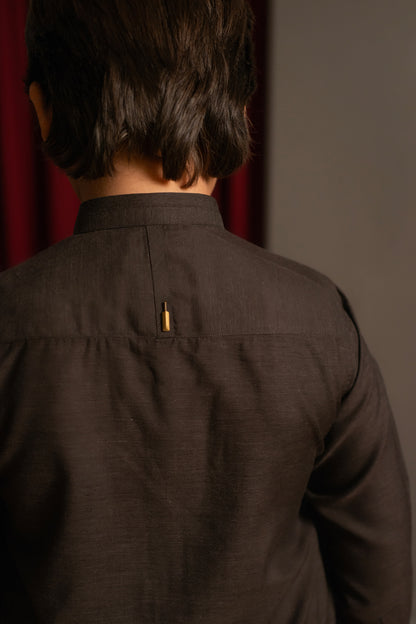 Dark Chocolate Two Tone Kameez Shalwar