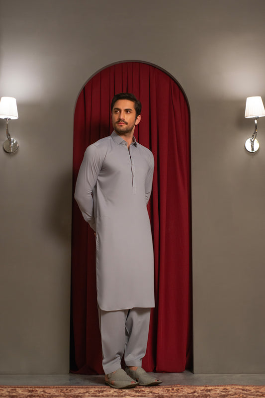 Lavender Blue Kameez Shalwar