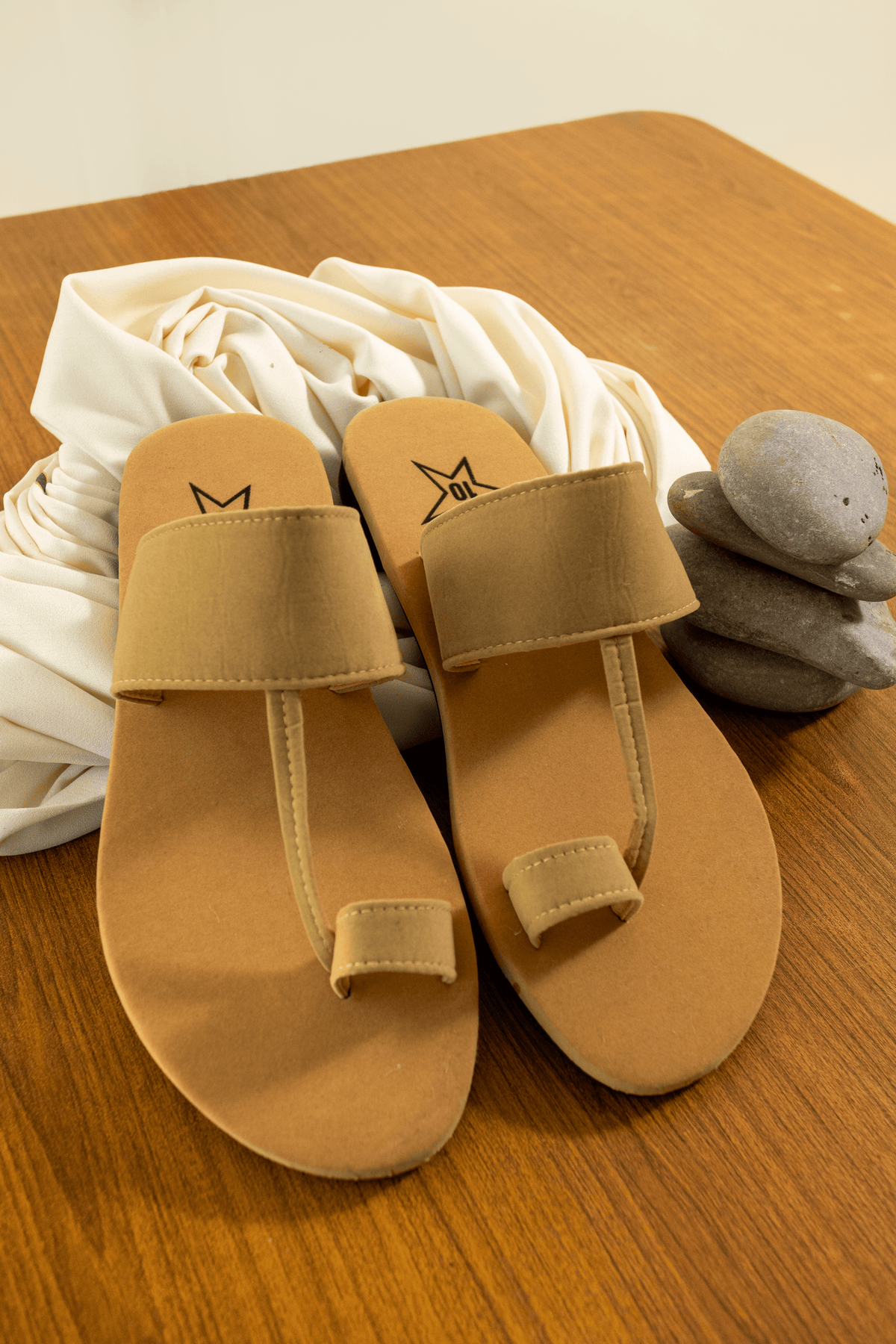 Camel Brown Sueded Kolhapuri