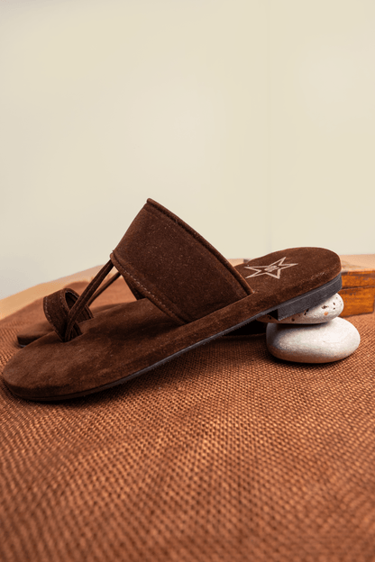 Brown Sueded Kolhapuri