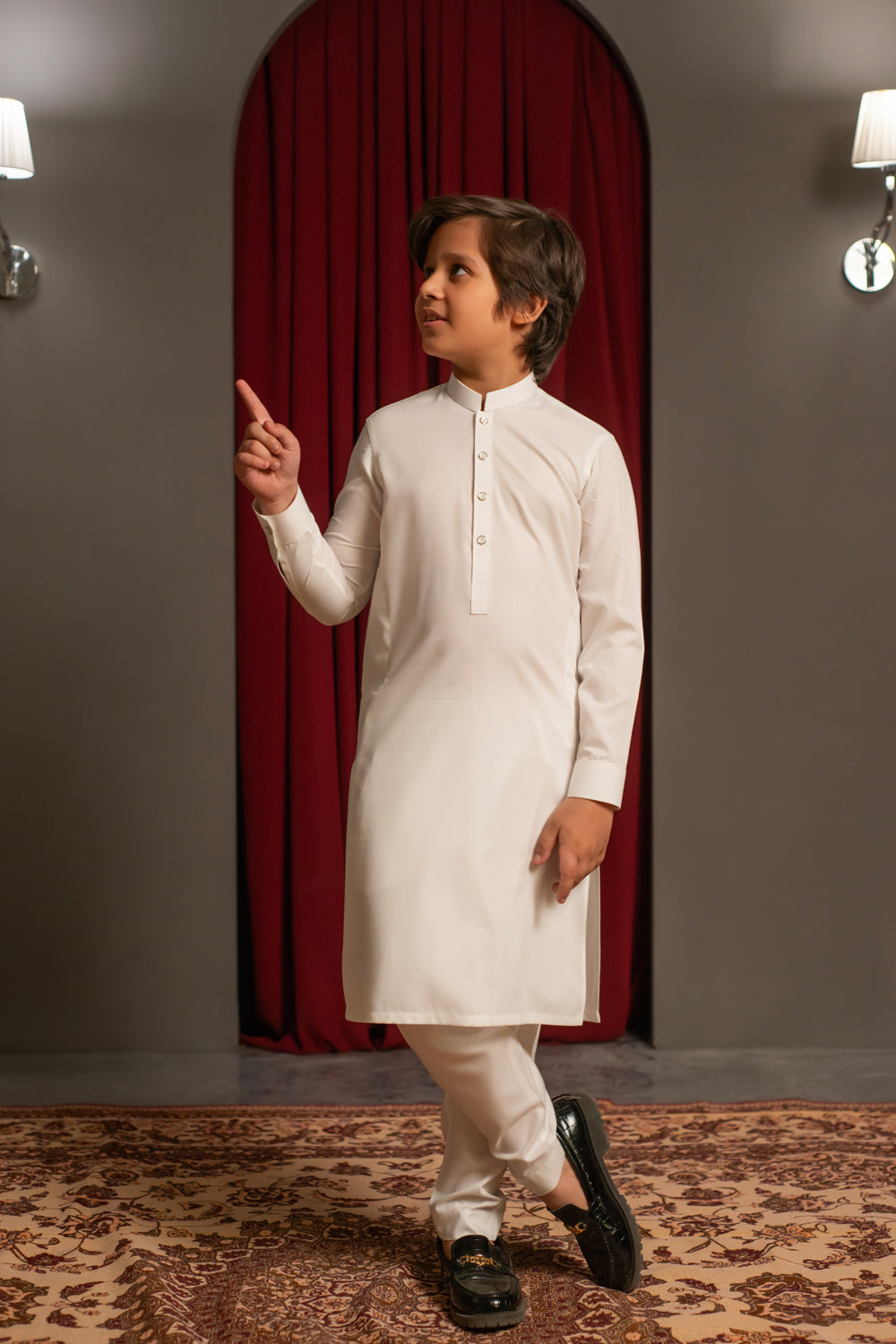 Off-White Dobby Kurta Pajama
