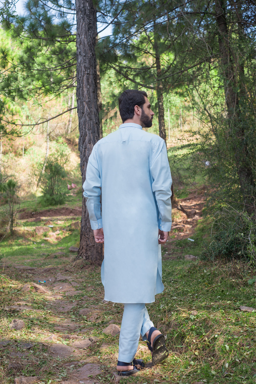 Light Sky-Blue Kurta Pajama
