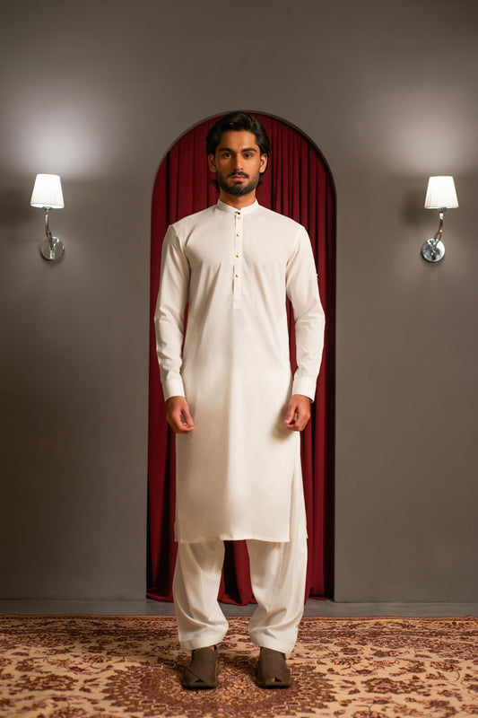Off-White Designer Kameez Shalwar