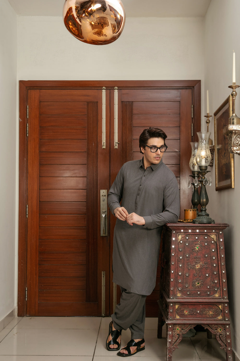 CHARCOAL KAMEEZ SHALWAAR