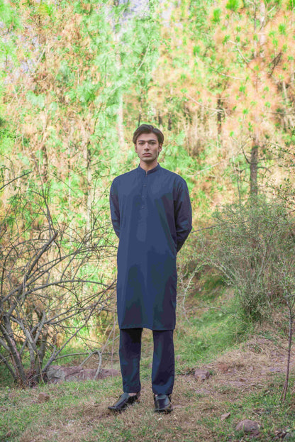 Navy Blue Kurta Pajama