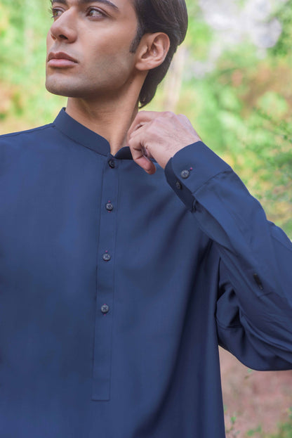 Navy Blue Kurta Pajama