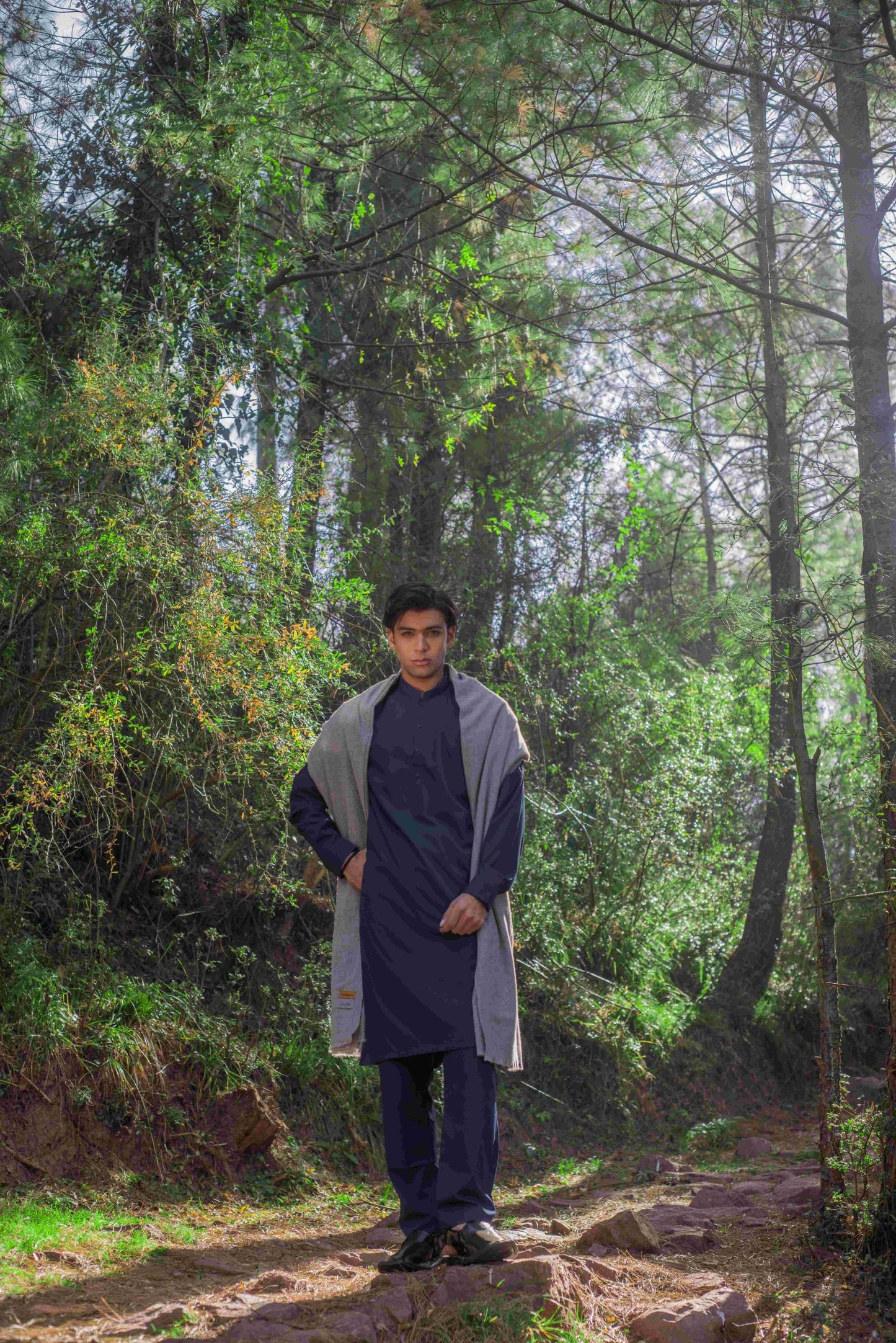 Navy Blue Kurta Pajama