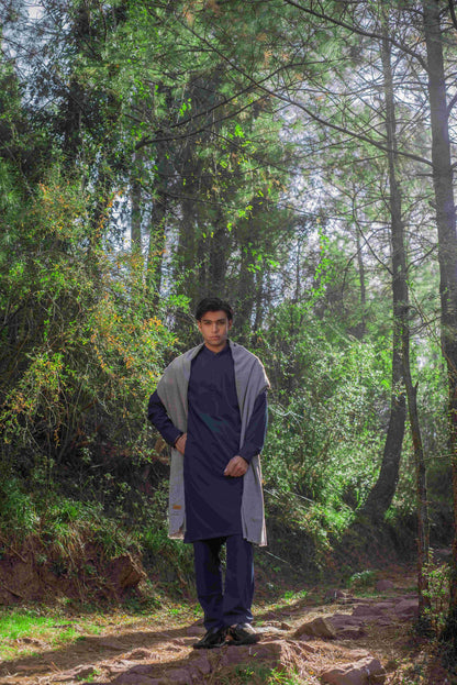 Navy Blue Kurta Pajama