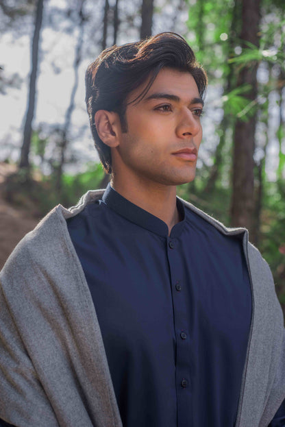 Navy Blue Kurta Pajama