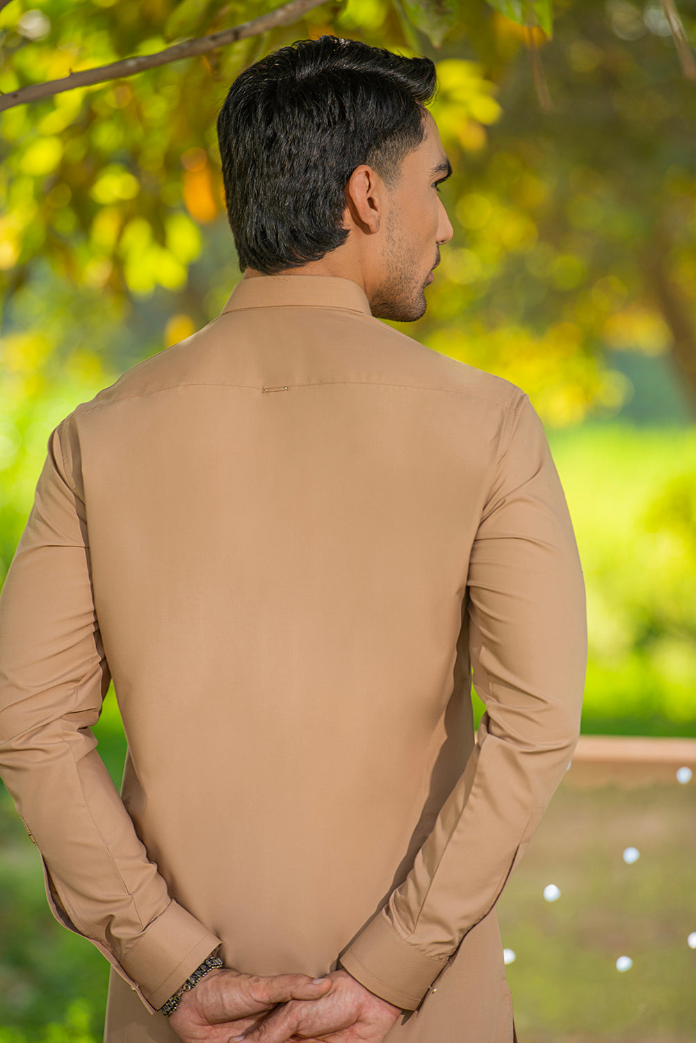 Beige Kameez Shalwar