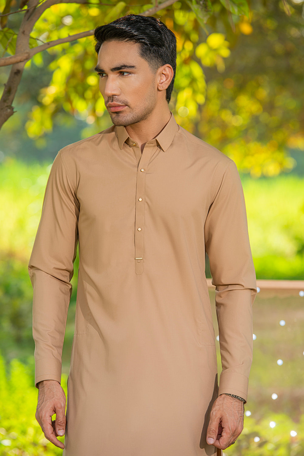 Beige Kameez Shalwar