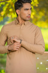 Beige Kameez Shalwar