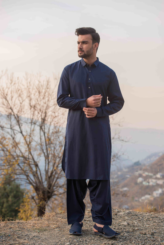 Midnight Blue Kameez Shalwar