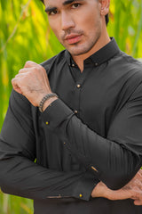 Black Dobby Kameez Shalwar