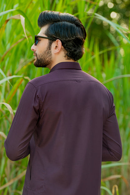 Burgundy Kameez Shalwar
