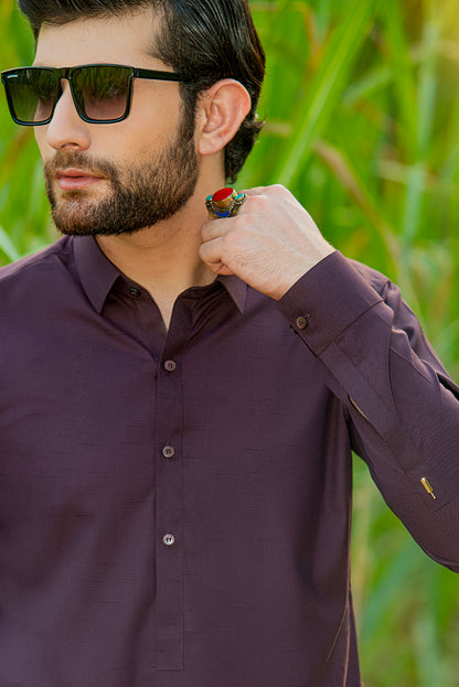 Burgundy Kameez Shalwar