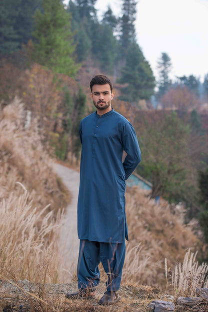 Space Blue Kameez Shalwar